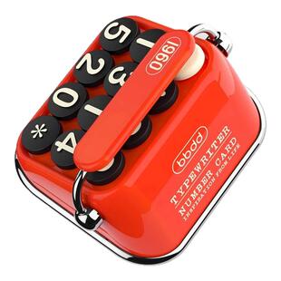 bbdd打字机临时号码牌车载挪车电话移车内复古个性汽车创意停车牌