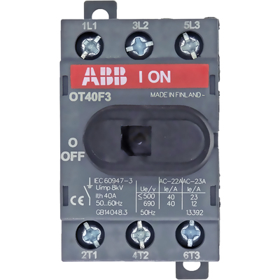 ABB三相负荷隔离开关OT63F3系列