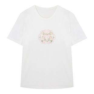 线上专享hply young年上衣新品女装夏设计感正肩短袖洋气T恤