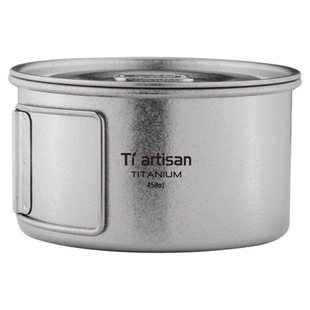 钛工匠户外钛碗纯钛露营餐具野营饭盒便携式套碗折叠雪拉碗钛饭盒