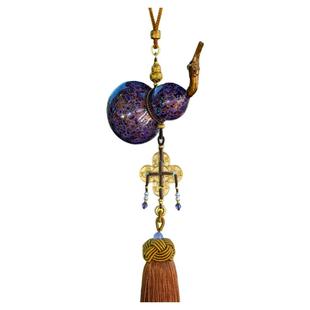 donguan冬官大漆葫芦形文玩手把件车挂件非遗福州漆器工艺品紫金