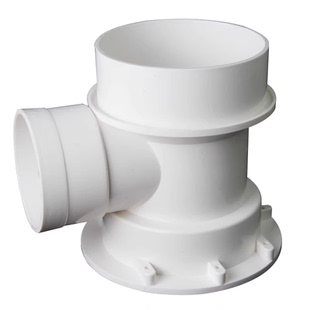 PVC预埋止水节三通110转50/75套筒三通排水管预埋三通套管预埋件