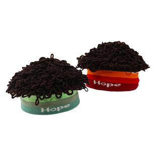 儿童假发帽秋冬男宝宝卷发帽子男孩男童爆炸头女童秋冬针织毛线帽