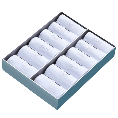 12双七匹狼纯棉袜子男士商务中筒