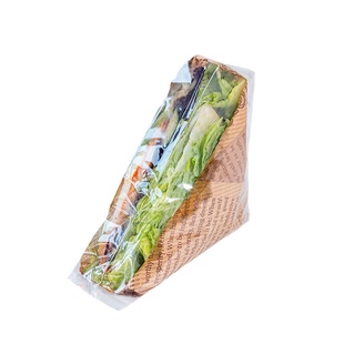 烘焙蛋糕三明文治袋食品三角形袋透明包装一次性面包摆摊打包袋子