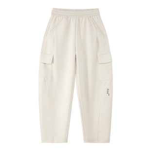 左西童装男童运动裤春装儿童春秋工装长裤2026新款中大童洋气裤子