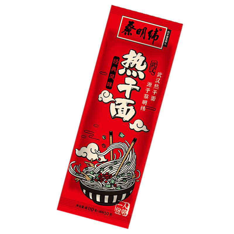 蔡明纬武汉热干面正宗湖北特产碱待煮速食面/拉面/面