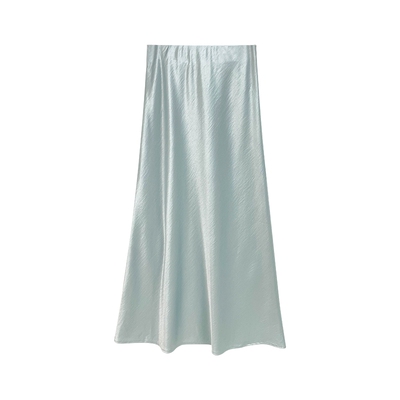 JKJS鎏金缎面半身裙女