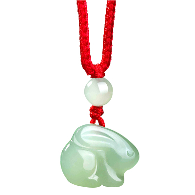 妙韵和田玉生肖兔吊坠属相狗六合