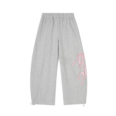 【URKR~】CGGA印花阔腿休闲裤女