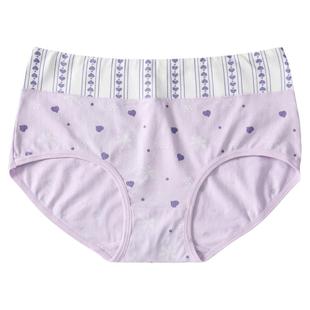 少女内裤纯棉100%全棉裆初中生胖女孩大码高腰青春期中大童三角裤