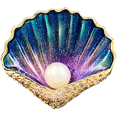 小胸针梦幻海贝设计感