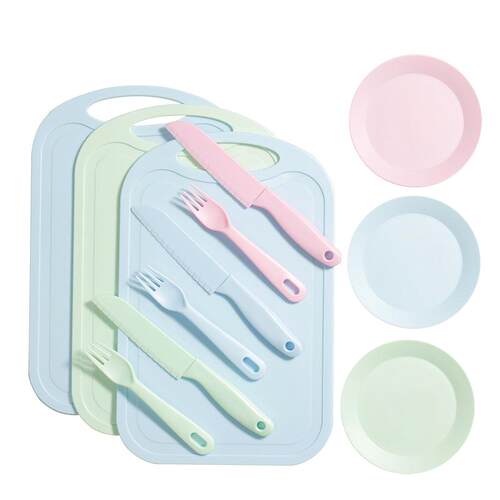 儿童水果刀幼儿园早教宝宝专用不易伤手塑料切菜刀具安全教学套装