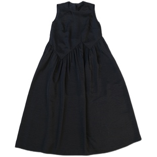 远家飘带背心裙连衣裙无袖裙子气质小黑裙休闲简约白裙春LL2961限