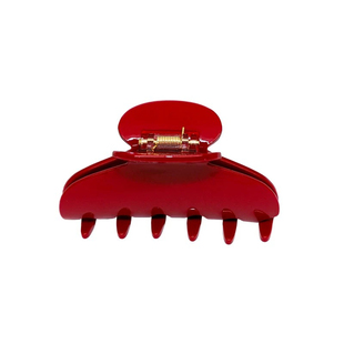 emijay同款红色醋酸抓夹女后脑勺高级感鲨鱼夹发夹大号百搭款发饰