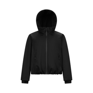 陈都灵森马羽绒服女中长款花苞轻薄三防2025冬季新款宽松连帽外套
