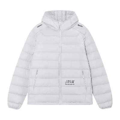 BIPOLAR星星logo排版鹅绒羽绒服
