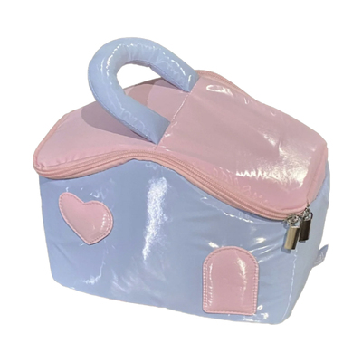 3ce韩国化妆包奶蓝色新品托特包