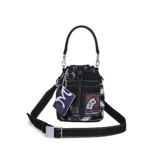 Emotional World X Discovered联名系列拼接手提包单肩斜跨水桶包