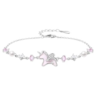 儿童手链女童2026马年本命年饰品小马独角兽手串学生女孩新年礼物