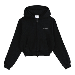 【林思意同款】CalledBack短款连帽卫衣女秋冬长袖运动休闲外套