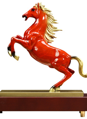 铜马摆件办公室装饰公司开业礼物