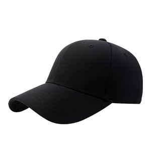 鸭舌帽男潮帽子女韩版ins潮牌嘻哈帽硬顶纯黑色青年大头码棒球帽