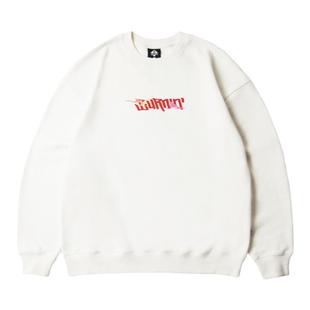 BURNIN* 火焰穿梭横排LOGO圆领卫衣外套潮流青春流行情侣帽衫上衣