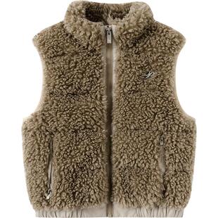 巴拉巴拉男童羽绒马甲中大童鹅绒背心秋冬款童装儿童仿羊羔绒外套