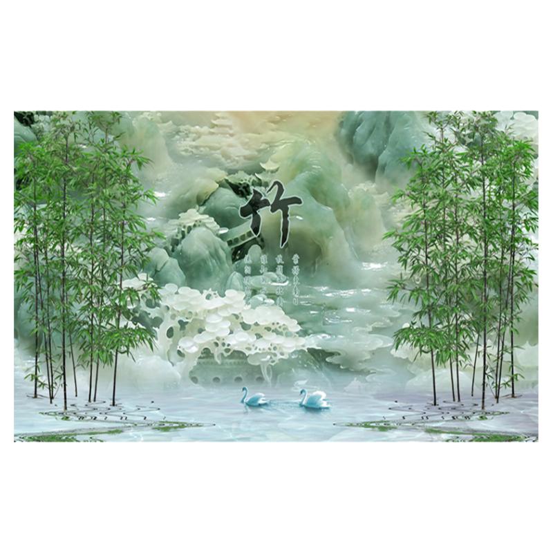 新款8d立体墙布壁画2021电视背景