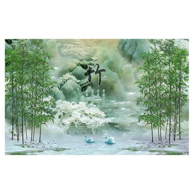 新款8d立体墙布壁画2021电视背景