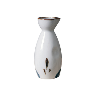 日式手绘酒具一壶四杯套装餐厅清酒瓶酒杯家用复古陶瓷分酒器花瓶