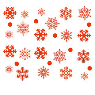 圣诞节雪花贴纸店铺橱窗玻璃门窗装饰贴画自粘静电元旦幼儿园墙贴