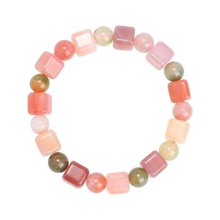 敦煌研究院盐源玛瑙方糖手串 小清新手链多巴胺手串玛瑙手串精致