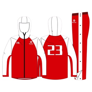 篮球出场服套装定制热身服风衣全开排扣裤运动会团体训练服教练服