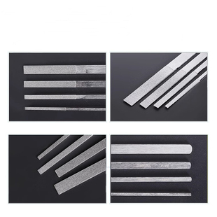 金刚石锉刀1000目特细精钢平板斜面金钢锉刀打磨工具2mm4mm6mm8mm
