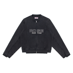 Martine Rose 25SS不规则拼接重水洗做旧圆领卫衣外套蔡徐坤同款