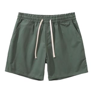 梭织纯棉休闲短裤男青年四分裤 直筒修身运动短裤健身潮男4分热裤