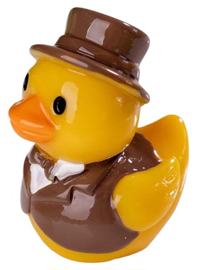 创意小黄鸭一家人微景观小摆件