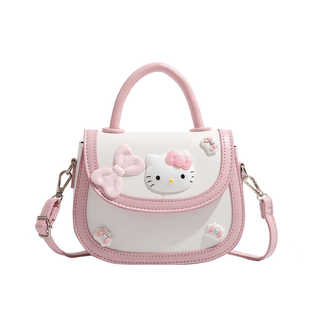 卡通KT猫儿童包包女可爱马鞍包2026新款公主单肩斜挎包手提小方包