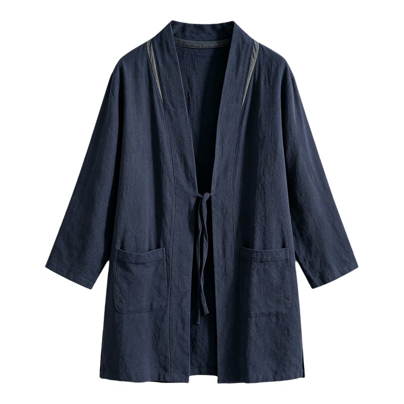 大觉春秋道袍风衣棉麻汉服