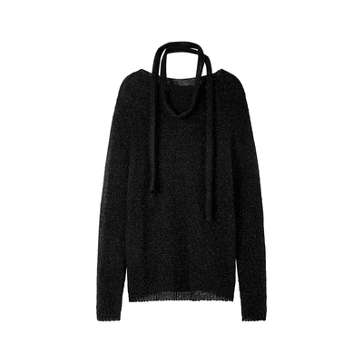 TKYSHOP亮葱闪片宽松针织衫