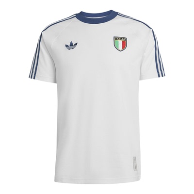 Adidas/阿迪达斯正品ITALY T-SHIRT男士复古足球短袖T恤KC6611