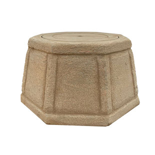 厂直销天然青石雕花井口圈盖水刻字仿古老台装饰庭院家用青沿盆套