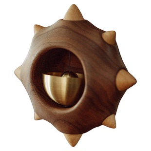 原上城实木可爱家居门铃守护之星挂饰门饰挂件铃铛装饰乔迁送礼物