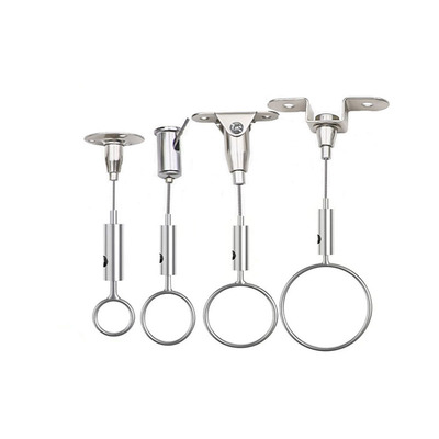 服装展示衣架吊索圈环锁线器钢丝吊绳展品衣饰架吊件调节悬挂吊码