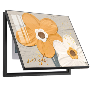 现代简约小清新向日葵电表箱装饰画配电箱遮挡电闸箱壁画开关挂画