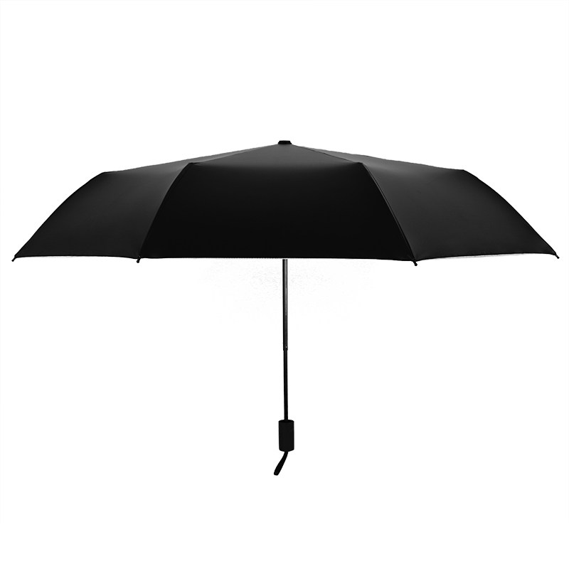 包邮双层黑胶小黑伞三折叠伞遮阳太阳伞防晒防紫外线两用晴雨伞女