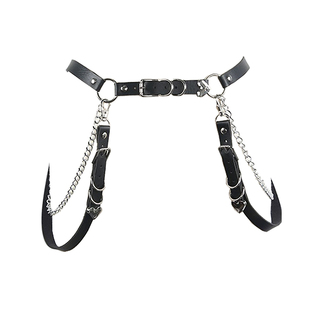 原宿暗黑洛丽塔少女朋克哥特风格腰带装饰jk腰链链背带挂钩酷腿环