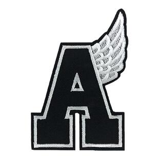 自粘黑色刺绣徽章布贴羽绒服衣服牛仔裤补丁贴修补破洞时尚装饰贴